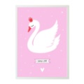 A Little Lovely Company Affiche Cygne 50 x 70 cm